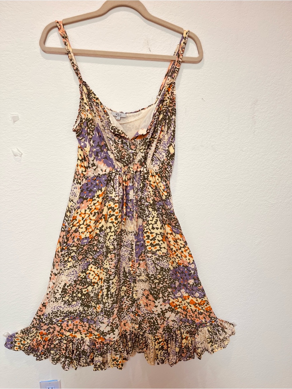 Rails Floral Mix Print Dress in Purple, Orange & Cream
